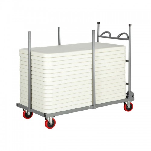 Rectangular Folding Table Storage Trolleys Leisure Furniture Direct